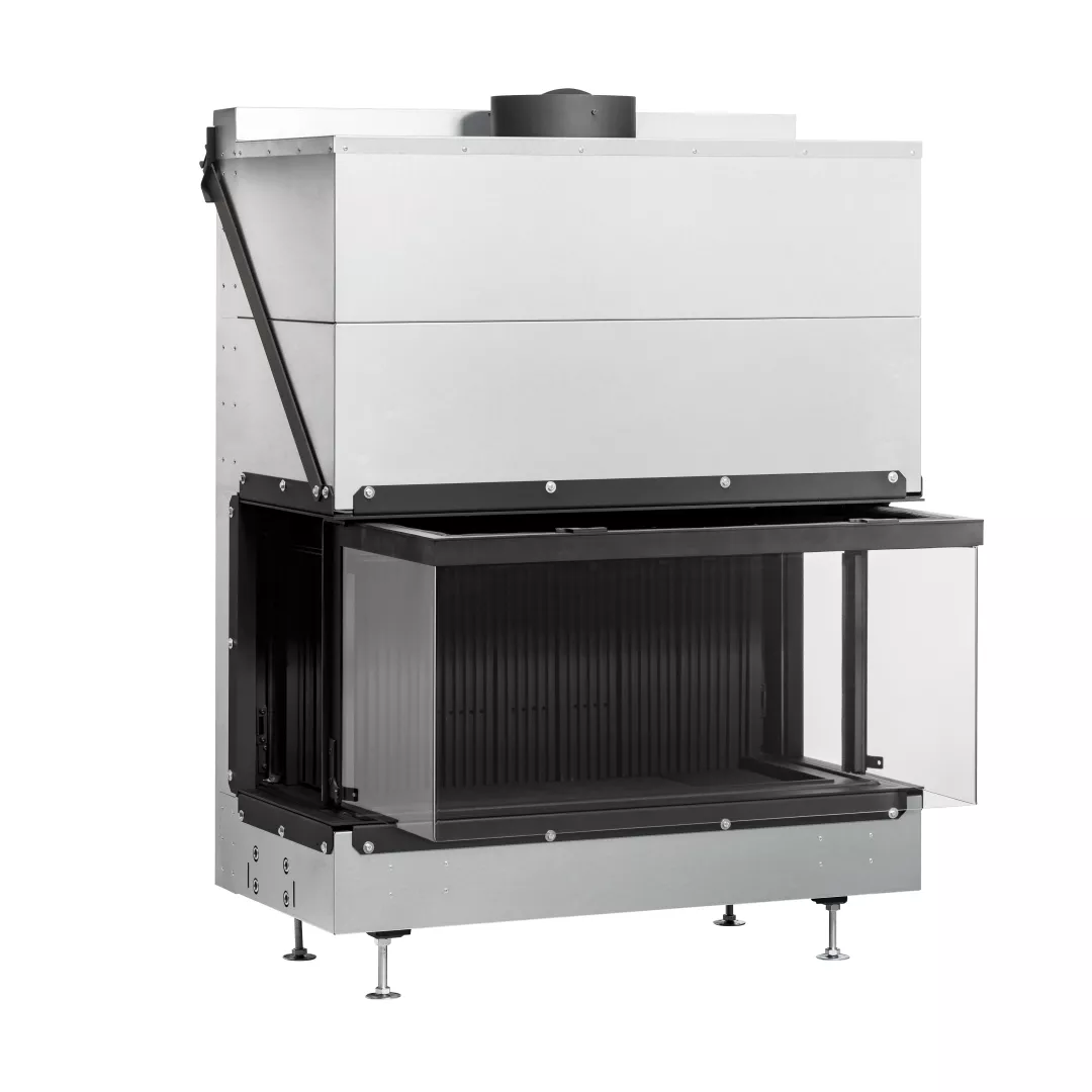 UltimeD Wood Closed Fireplace by Metalfire