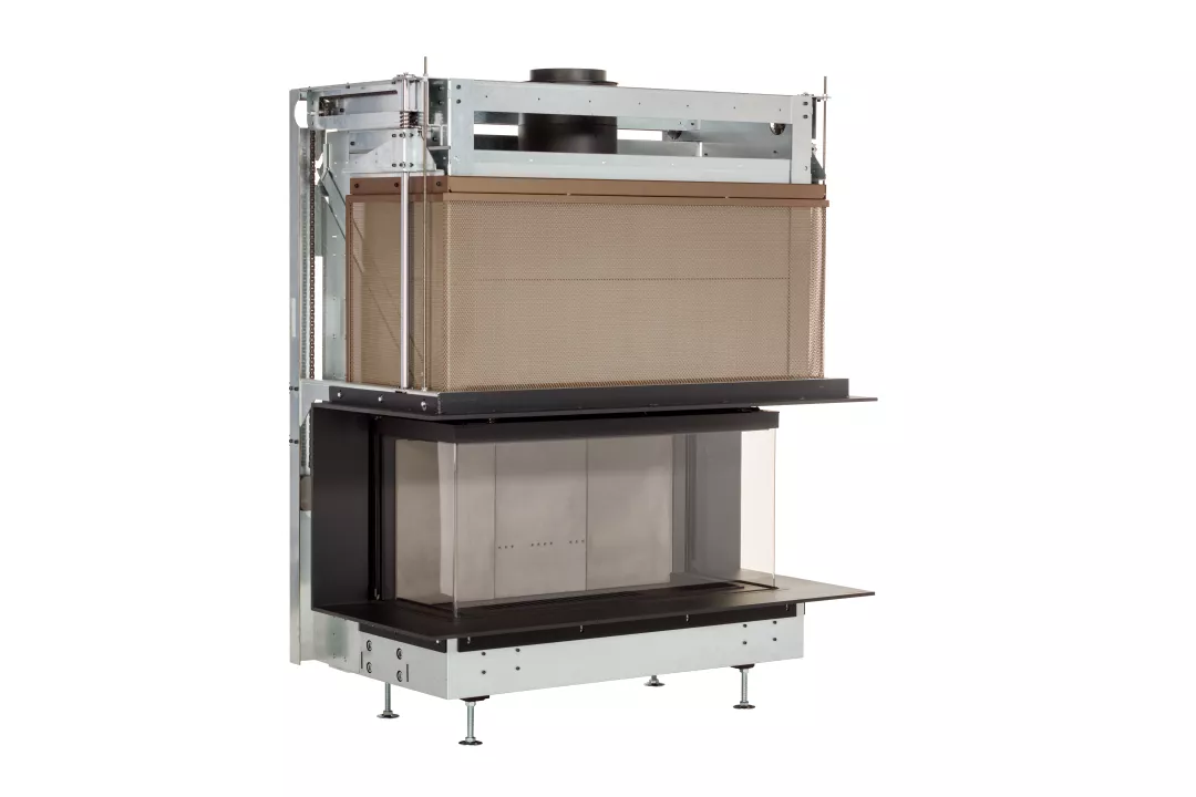 UltimeD Wood Closed Fireplace by Metalfire