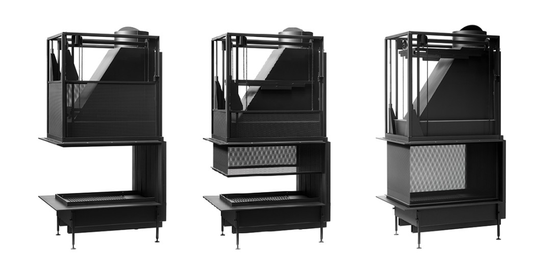 EXTended roomdevider haard fireplace